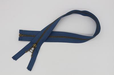 30 Inch Flame Retardant Zippers Aramid Tape , Metal Open Ended Zips For Overalls