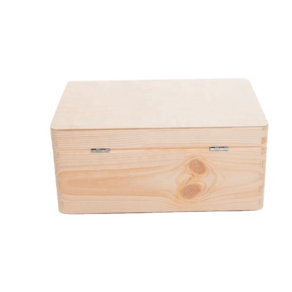Custom Order Accepted Rectangle Unfinished Decorative Storage Wooden Packing Box