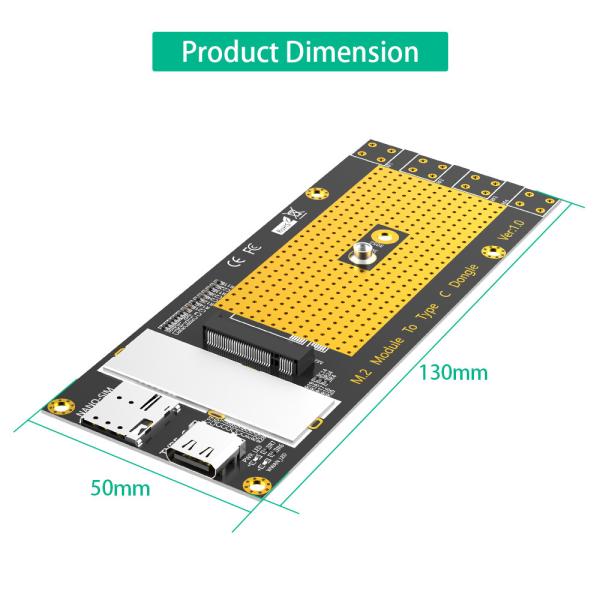 Custom M.2 NGFF To Type C USB 3.0 Adapter For GM800 SIM8200 Module