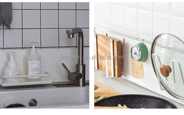5 Pack Countertop Magnetic Racks Spice Jars Seasoning Bottles Pot Lid Cutting Board Storage Kitchen Organizer Refrigerator Shelf