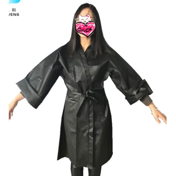 100% Vigin Disposable Kimono Robe 140*110cm Polypropylene Comfortable