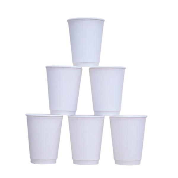7oz/8oz/9oz/10oz/12oz/14oz/16oz Copo de papel para bebida branca de café descartável personalizado Copo de café de papel de parede única