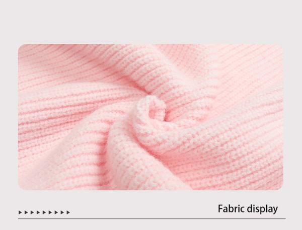 Top Polyester Product for Fall Season with Competitive Solid color button pullover sweater women's round neck top