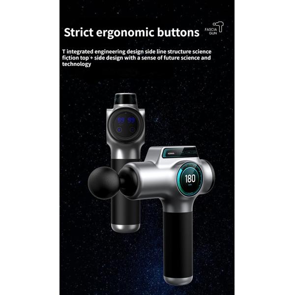 Pistola Masajeadora de Fascia de Percusión Eléctrica Vibratoria para Cuerpo, Masaje Profundo de Tejidos Musculares