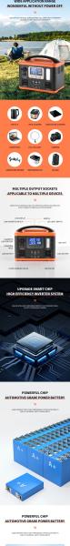 220V Lithium ion Battery Portable Solar Generator 300W 500W 1000W Portable power station