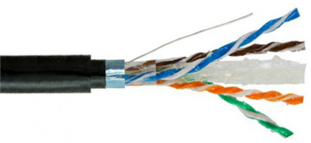 Высокоскоростные на открытом воздухе пары FUTP 6A 23AWG Lan CableTwisted Cat6A водоустойчивые