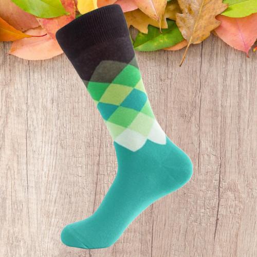 Eco - Friendly Trendy Dress Socks For Men , Colorful Funny Crazy Novelty Funky Cotton Socks