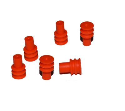 Seal de fio de conector de silicone Custom Silicone Single Wire Seals Plug de selo de borracha