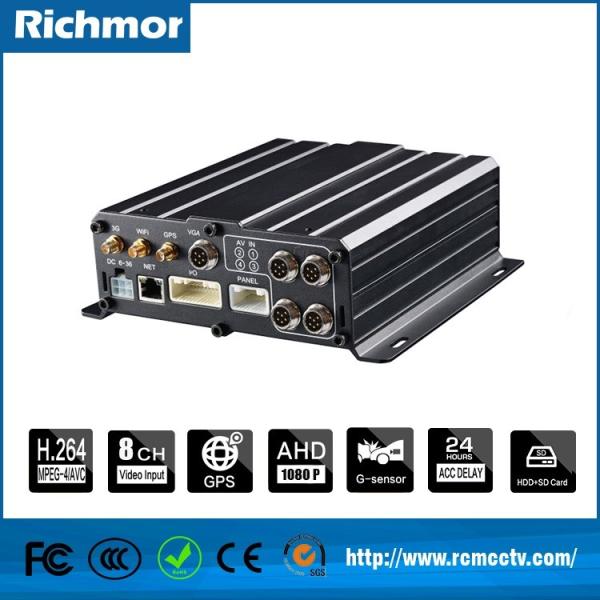 Richmor 3D People Counter Camera Solução de contagem de passageiros 8CH HD Mobile DVR Kit para ônibus