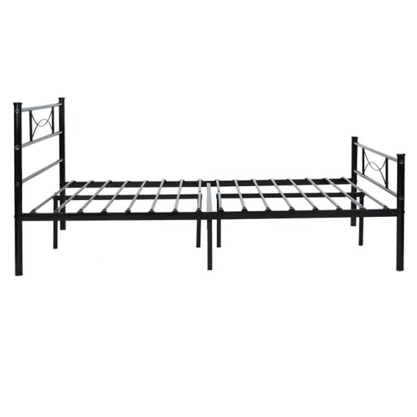 Black Wrought Iron Bed , Wrought Iron Platform Bed For Hotel Family