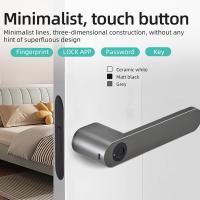 Fermeture de porte à empreinte digitale biométrique intelligente alliage d'aluminium pour bureau