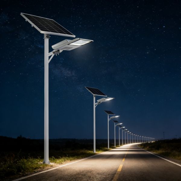 Solar Light with MPPT Controller & IP66 Waterproof 193.02LM/W, 3-5 Days Backup, No Wiring, 12-15m Installation Height