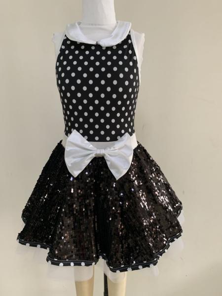 Black Color Toddler Ballet Leotards / Ballet Dresses For Girl