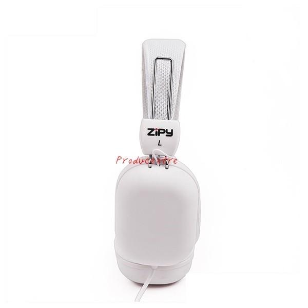 Universal square ear cover Sport MP3 Wired Headphone for music and PC Computer game in black