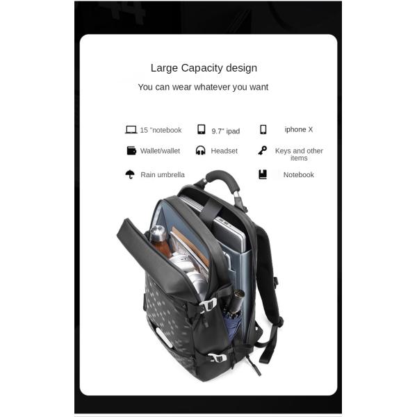 Waterproof 28 Litre Multifunctional Oxford Laptop Backpack 29*20*49cm