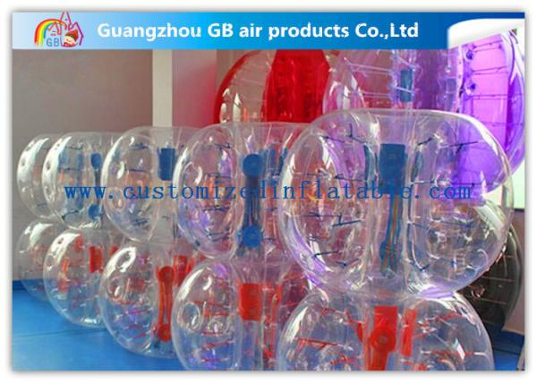 PVC / TPU Outdoor Inflatable Bumper Ball Bubble Ball For Family Backyard Sport