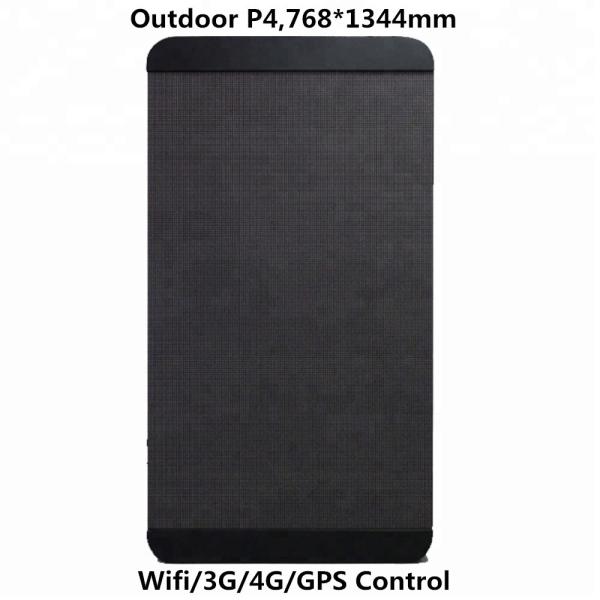 Vertical Outdoor Fixed LED Display Roadside Billboard With Smart Wifi 3G And 4G