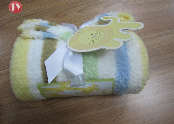 Super Soft Minky Dot Baby Throw Blanket with Double Plush Fleece Lay , Infant Rolled Personalized Swaddle Blanket