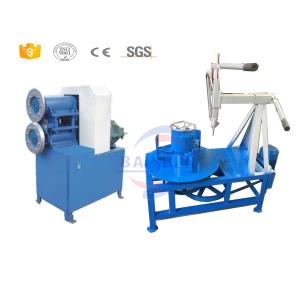 Tire recycling machine with lower capacity