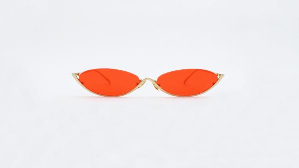 Unisex Vintage Cateye Sunglasses half rims metal  Summer Cool party live music Eyeglasses UV 400