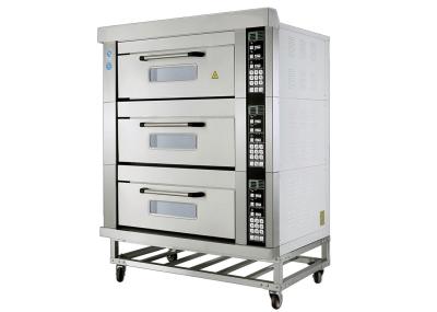 Deluxe Electric Oven Micro-computer Intelligent Control Smart Preset Menu Function 3 Decks 6 Trays Electric Baking Ovens