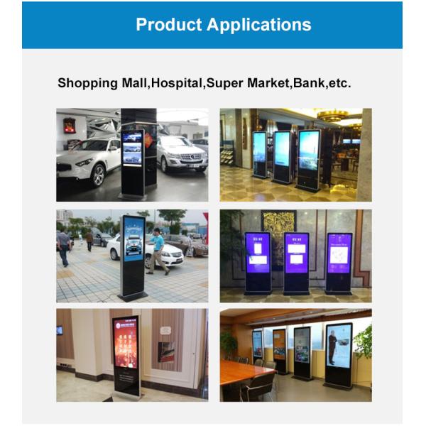 43'' Advertising Kiosk Display , 4k Digital Signage Player 1920x1080