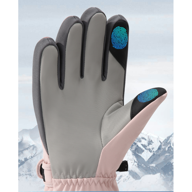 Snowboarding Windproof Thermal Winter Waterproof Kids Ski Gloves Cold Weather Thickened Girls Outdoor Snowboard Skiing Gloves
