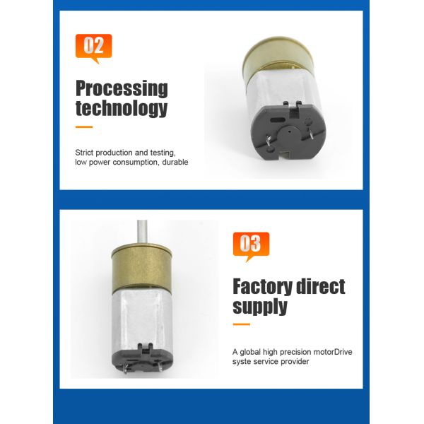 High Quality Mini Slow Speed Motor DC Spur Gear Motor Model FT-16RGM030 for Home Appliance