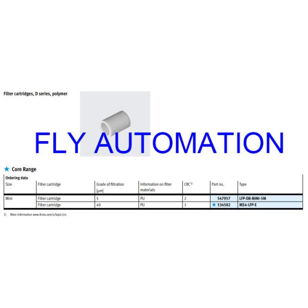 Мини патрон фильтра LFP-D-MINI-5M FESTO 159640 GTIN4052568011901