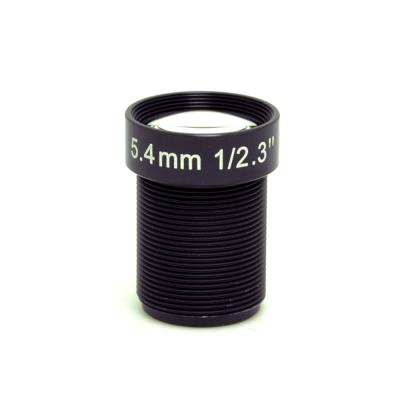 5.4mm 1/2.3 F2.5 12MP 60Degrees S Mount 4K Low Distortion Lens