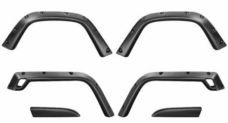 4x4 Wheel parts Off road Fender Flares Plastic ABS Fender Flares for 1997- 2006 Jeep Wrangler TJ,TJ fender flare