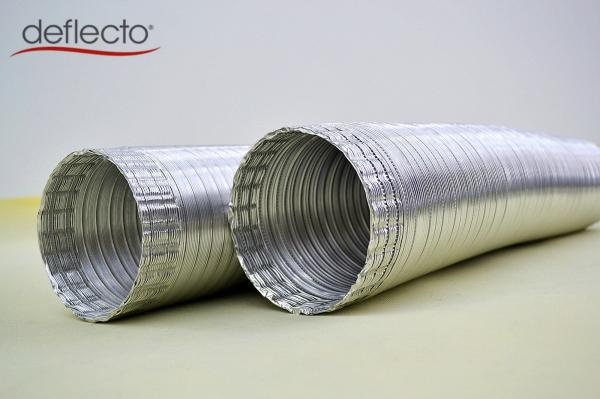 Semi Rigid Aluminum Air Conditioner Vent Hose Crimped Ended HVAC System Parts