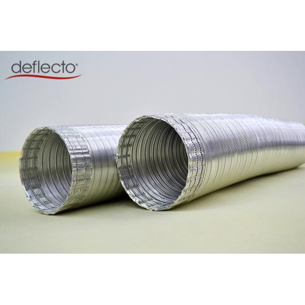 Semi Rigid Aluminum Air Conditioner Vent Hose Crimped Ended HVAC System Parts