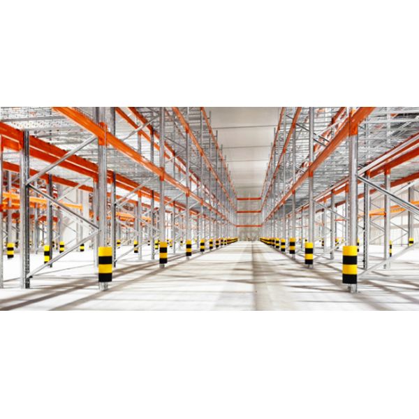 Heavy Duty Pallet Rack Protector Warehouse Pallet Rack Column Protection Flexible Plastic Guard Upright Protector