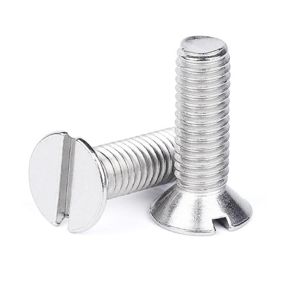 Matériau nickelé traitement de surface de polissage contre-enfoncement machine à souder vis d'utilisation pour la décoration DIN963 GB68