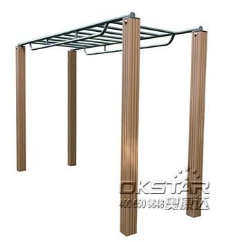 Steel outdoor fitness equipment horizontal ladder climbing ladder