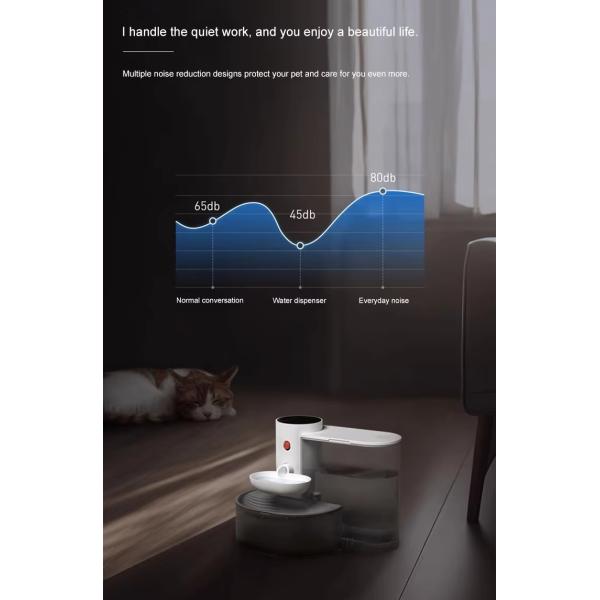 330*235*250 mm Automatic Smart Cat Fountain Water Dispenser with Wireless Dirty Water Separation and Live Clean Function