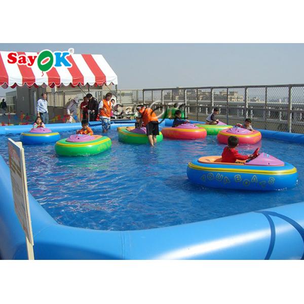 На открытом воздухе гигантские раздувные игры спорт придают квадратную форму раздувному бассейну для детей