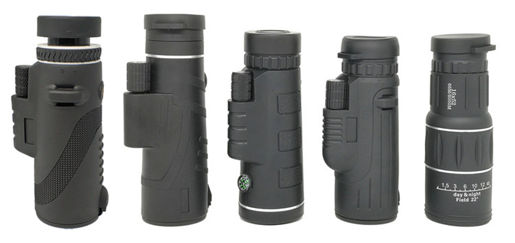 Чернота Telescopio Monocular телескопа 40x60 OEM высококачественная с призмой Bak4