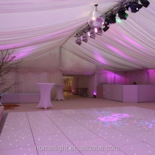 Blanco 60*60cm Acrílico Starlit Pista de Baile para a Fiesta de Boda Consumo 5W