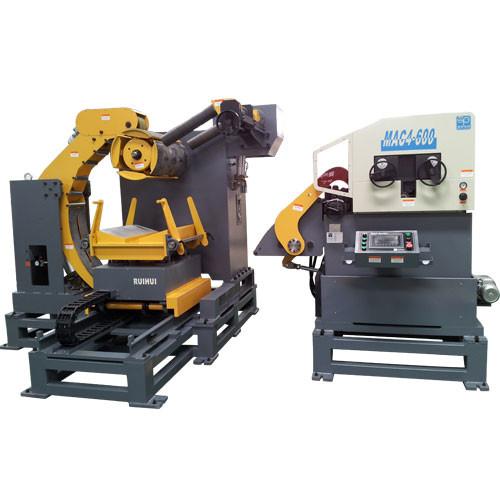Metal Plate Feeding Step Stamping Process Automatic Air Feeder , Rod Straightening Machine