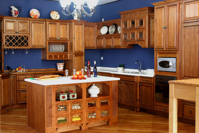 coffee glazing maple kitchen cabinet