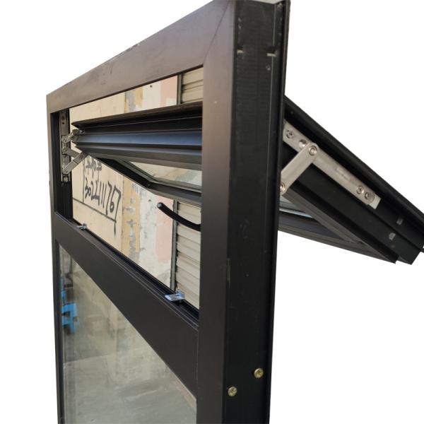 White Frame  Aluminium Sliding Windows Sizes Powder Coating PVDF Aluminum Awnings For Houses