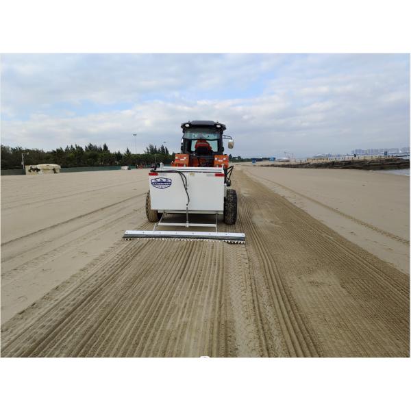 1800kg Weight Hydraulically Controlled Vibrating Screen Sand Beach Cleaning Equipment