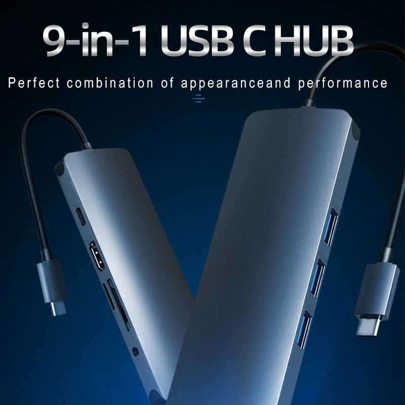 USB 3.0 Station USB C Hub Smart Adapter / Memory Card Hub со скоростью передачи данных 5 Гбит / с