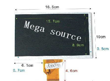 LCD Panel Types 7DD FOG Innolux 7.0 inch 800*480 HY 70WVW5A LCD