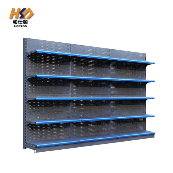 5 Layers 80KG Supermarket Shelf Rack Single Side 900MM Gondola Supermarket Steel Shelf
