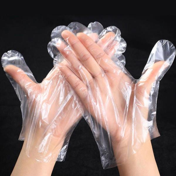Food-Grade Disposable PE Gloves with Non-Slip Embossed Texture and Individually Packed for Hygiene