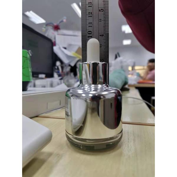 Овальная стеклянная капельница эфирного масла разливает 20ml по бутылкам 40ml с алюминиевым плечом