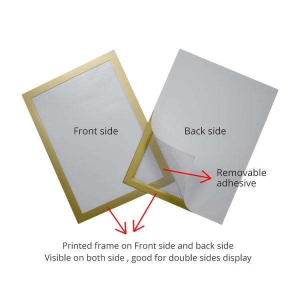 A5 A6 Adhesive Backed Document Holder Right Angle Frame RFW1907